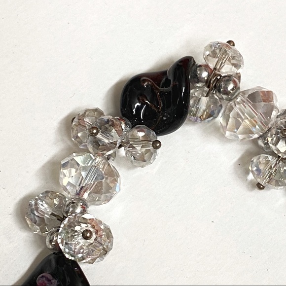 ⚠️ dark purple clear hollow blown glass beads - Picture 3 of 7